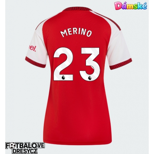 Arsenal Mikel Merino #23 Dámské Domácí Dres 2026-27 Krátký Rukáv Arsenal Mikel Merino #23 Dámské Domácí Dres 2026-27 Krátký Rukáv